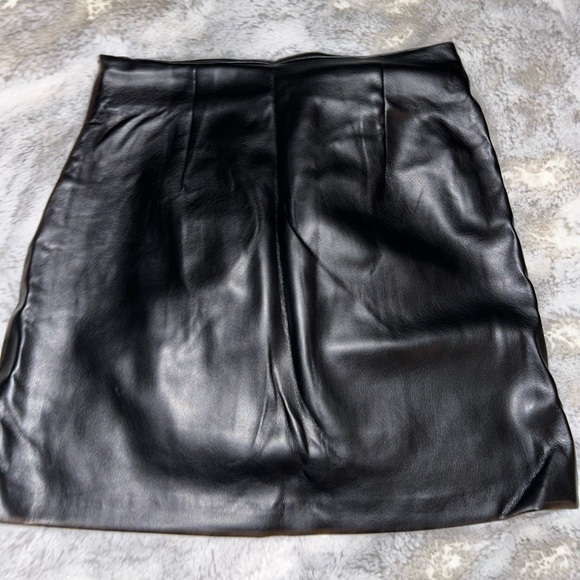 very soft faux leather black skirt. - Picture 2 of 2